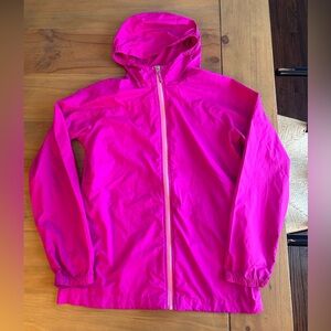 Lands' End Vibrant Pink Kids Raincoat